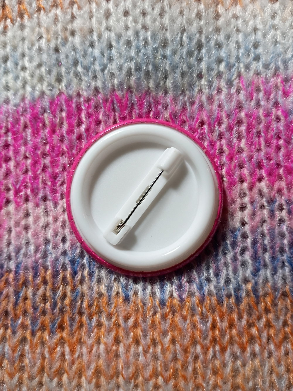 Pink Being Kind Is Punk Button Pin 1.77" Feminist Equality Anarchy Positivity - Picture 2 of 2